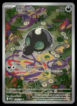 Pokemon Cards Shroodle 149/132 Mega Evolution Illustration Rare NM *1 - Image 1