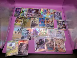 Huge Pokemon Card Ultra Rare LOT 24 Cards Full Art Textured Trainer And Pokemon - Image 1