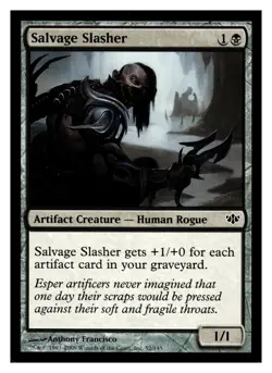 MTG Magic The Gathering Conflux Salvage Slasher #52 Common - Image 1