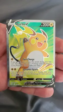 Raichu V (Full Art) 158/172 SWSH09: Brilliant Stars Ultra Rare Pokemon Card | NM - Image 1