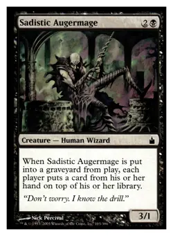 MTG Magic The Gathering Ravnica: City of Guilds Sadistic Augermage #103 Common - Image 1