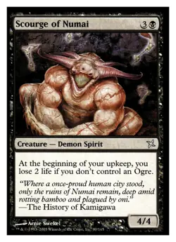 MTG Magic The Gathering Betrayers of Kamigawa Scourge of Numai #80 Uncommon - Image 1
