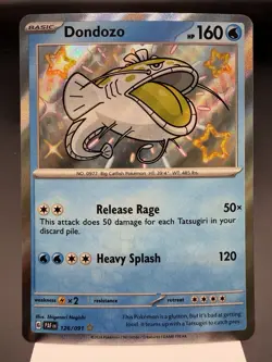 Dondozo 126/091 - Shiny Holo Rare - Paldean Fates Pokemon Card NM - Image 1