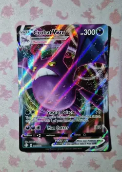 Crobat VMAX 045/072 Shining Fates Holo Pokemon Card Game TCG - Image 1