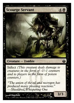 MTG Magic The Gathering Mirrodin Besieged Scourge Servant #54 Common - Image 1