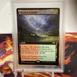 PSA 10 Gem Wooded Foothills (Extended Art) Modern Horizons 3 #467 - Image 2