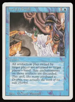 Hurkyl's Recall Rare Revised Edition Magic: The Gathering Near Mint - Image 1