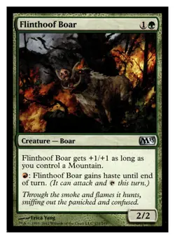 MTG Magic The Gathering Magic 2013 (M13) Flinthoof Boar #171 Uncommon - Image 1