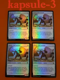4x Shield-Wall Sentinel | FOIL | Dominaria United | MTG Magic Cards - Image 1
