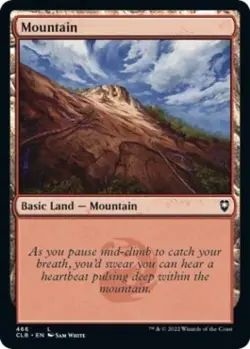 Mountain (467) - Near Mint MTG Commander Legends: Battle for Baldur's Gate - Image 1