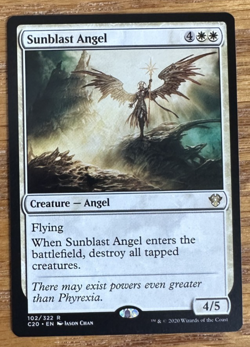 MTG Commander 2020, Sunblast Angel - Image 1