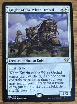 MTG Commander 2020, Knight of the White Orchid - Image 1