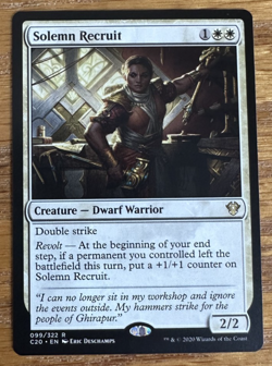 MTG Commander 2020, Solemn Recruit - Image 1
