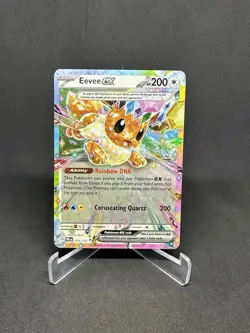 Eevee EX 075/131 Full Art Holo Rare SV Prismatic Evolutions NM Pokemon TCG - Image 1