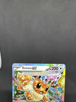 Eevee EX 075/131 Full Art Holo Rare SV Prismatic Evolutions NM Pokemon TCG - Image 3