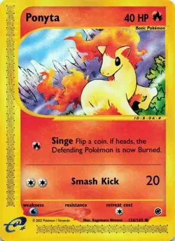 Pokemon TCG 126/165 Ponyta Expedition Common NM - Image 1