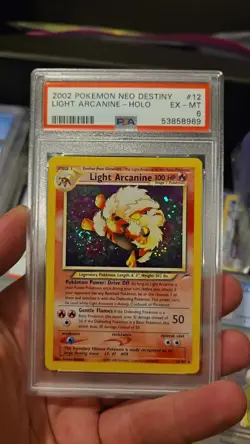 Pokemon Neo Destiny 2002 Light Arcanine #12 Holo PSA 6 - Image 2