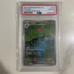 IVYSAUR POKEMON ILLUSTRATION RARE 151 167/165 2023 ENGLISH PSA 10 - Image 1