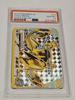 PSA 10 Gem Mint 2016 POKEMON XY FATES COLLIDE #79 LUGIA BREAK - Image 1