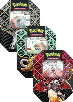 Pokemon TCG Scarlet&Violet Paldean Fates Collector Tin Set (3 Of Them) (Sealed) - Image 1