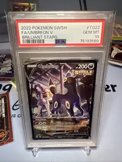 2022 POKEMON SWSH FA/UMBREON V BRILLIANT STARS PSA 10 - Image 1