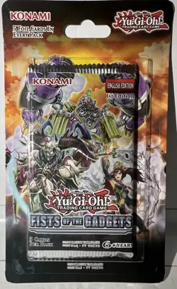 Yugioh Fists of The Gadgets Sealed Booster Pack 1st Edition. - Image 1