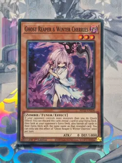 MP22-EN256 Ghost Reaper & Winter Cherries Super Rare 1st Edition NM YuGiOh TCG - Image 1