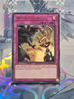 MP20-EN035 Witch’s Strike 1st Edition Ultra Rare Near Mint YuGiOh TCG - Image 1