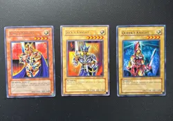 Queen’s, Jack’s, King’s Knight EEN-EN004/005/006 Unlimited - NM - Yugioh - All 3 - Image 1