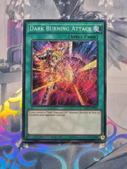 LDK2-ENS04 Dark Burning Attack Secret Rare Limited Edition Near Mint YuGiOh TCG - Image 1