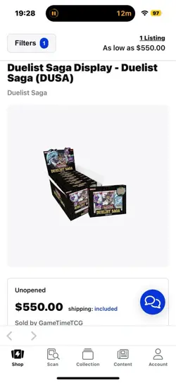 Yugioh Duelist Saga 1st Edition Sealed Display Box (Eight Mini Boxes) - Image 4