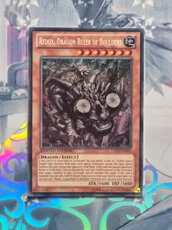 CT10-EN003 Redox, Dragon Ruler Of Boulders Secret Rare LTD Edition NM YuGiOh TCG - Image 1