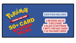 50 Card Lot Pokemon TCG - Mystery Pack w/ Guaranteed 11 Holo/Reverse Holos! - Image 1