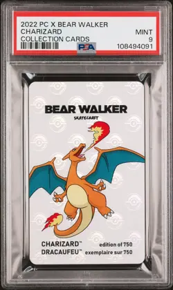 2022 POKEMON CENTER X BEAR WALKER COLLECTION CARDS CHARIZARD PSA 9 - Image 1