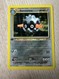 Pokemon Cards: Neo Discovery 1st Edition Rare Forretress 2/75 LP+ - Image 1
