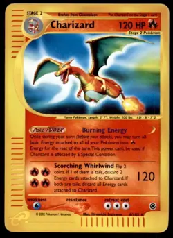 Charizard Pokemon Card Reverse Holo 6/165 Expedition Base Set 2002 Rare EX-MT - Image 1