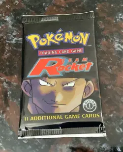 1st Edition Team Rocket Pokemon Card Booster Pack (New Sealed) Not heavy 742818061742 - Image 1