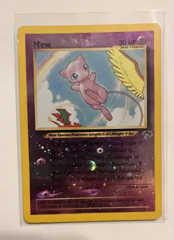 Pokemon Mew TCG Reverse Holo Promo Card 1/18 Southern Islands MP - Image 1