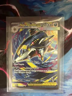 Pokemon tcg mega sharpedo ex 127/094 sir mint PHANTASMAL FLAMES - Image 1