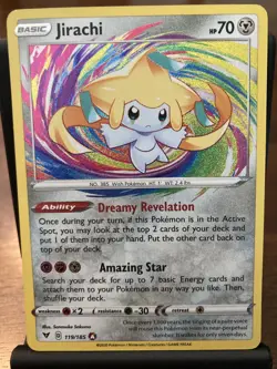 Pokemon TCG Jirachi 119/185 Amazing Rare Vivid Voltage Holo NM Trading Card - Image 1