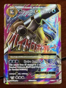 Pokemon XY Evolutions M Blastoise Ex 102/108 Full Art Holo Rare MP - Image 1