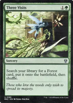 Three Visits - 189 - NM - Commander: Murders at Karlov Manor - MTG Magic Card - Image 1