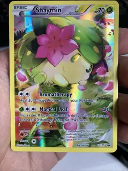 2016 Shaymin XY115 Black Star Promo Full Art Pokemon Card NM- - Image 1