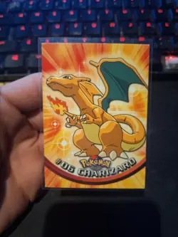 1999 Topps Pokemon TCG Charizard - #06 - Non-Holo - TV Series 1 Black Logo MP-HP - Image 1