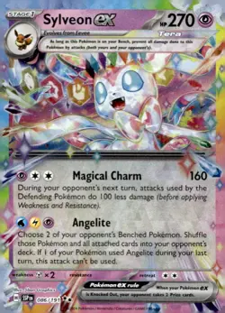 Sylveon ex 086/191 Double Rare Surging Sparks Pokemon Lightly Played - Image 1