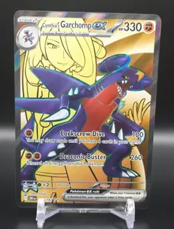 Pokemon - Cynthia's Garchomp ex 215/182 - Sv10: Destined Rivals Holo - Image 1