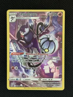 Chandelure TG04/TG30 Lost Origin Trainer Gallery Ultra Rare Pokemon Card - Image 1