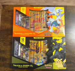 Sealed Pokemon GX Premium Collection Boxes Reshiram Charizard Pikachu Zekrom - Image 1