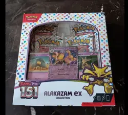 Pokemon TCG Scarlet and Violet 151 Booster Box Alakazam EX Collection Sealed - Image 1