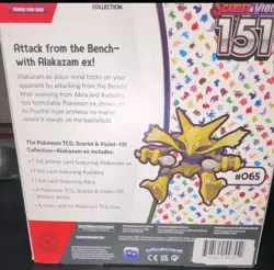 Pokemon TCG Scarlet and Violet 151 Booster Box Alakazam EX Collection Sealed - Image 4